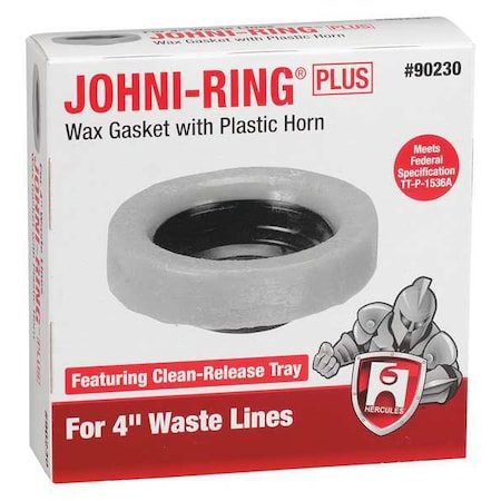 Hercules 90230 - Toilet Bowl Ring, Wax, 4in