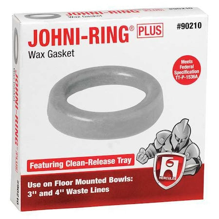 Hercules 90210 - Toilet Bowl Ring, Standard, Wax, 3in-4in