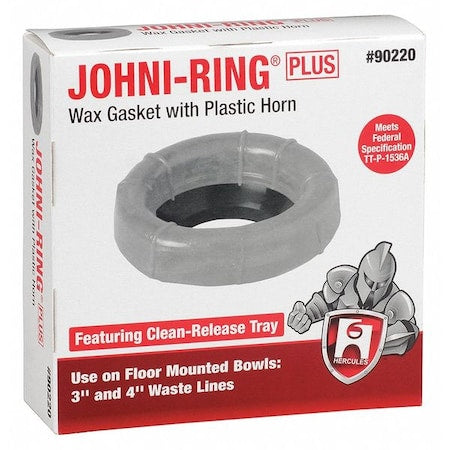 Hercules 90220 - Toilet Bowl Ring, Wax, 3in to 4in