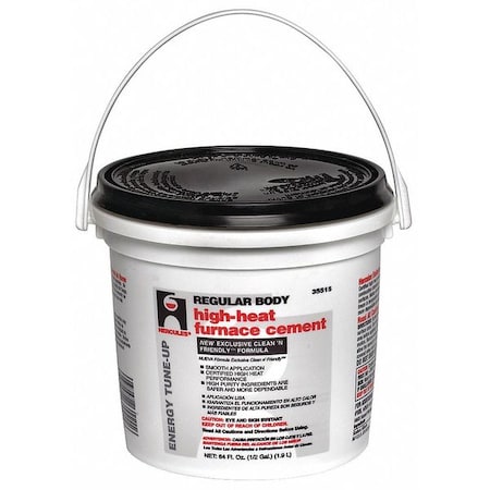 Hercules 35515 - Furnace/Stove Cement,High Temp.,1/2 gal.