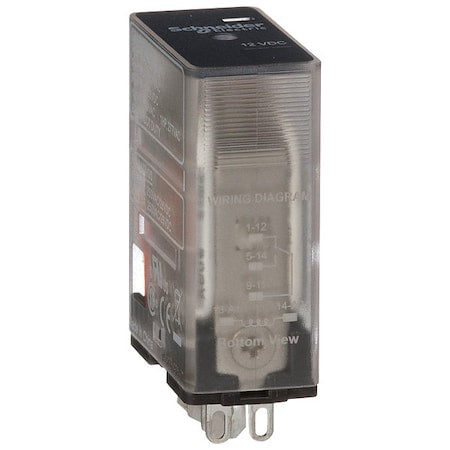 Schneider Electric 781XAXRC-12D - Socket, General Purpose Relay, Square, 15 A, 5 Pins, Faston Connector