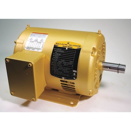 Baldor-Reliance EM3116T - Three-Phase General Purpose Motor, 1 HP, 143 T Frame, 208-230/460 V AC Voltage, 1760 rpm Nameplate RPM