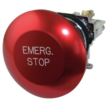 Eaton 10250T17213-3 - Mushroom Head Push Button,Non-Illum,Red,2 NC
