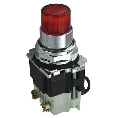 Eaton 10250T297LRP2A - Pilot Light,Press,120 VAC,Red