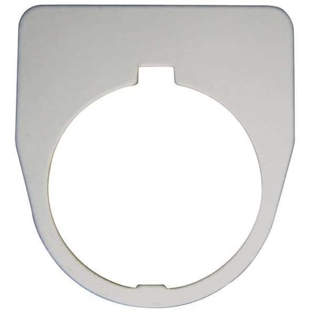 Eaton 10250TP36 - Legend Plate, White/Black, Half-Round