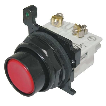Eaton E34PB2-1X - Mushroom Push Button,Non Illum,Red,1 NO/1 NC
