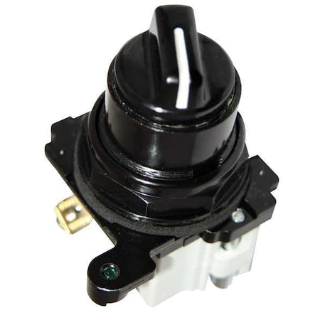 Eaton E34VFBK1-1X - Selector Switch,Non-Illum,2 Pos,30mm,Black
