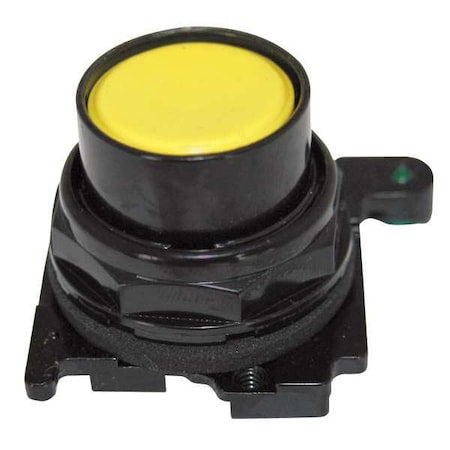 Eaton E34PB4 - Flush Push Button,Yellow,Non-Illum,30mm