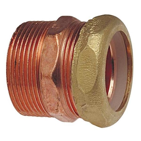 Nibco 9047 11/2 - 1-1/2" NOM SJ x 1-1/2" MNPT Copper Adapter