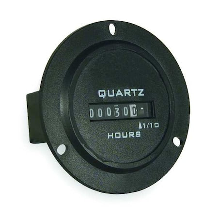 Trumeter 732-0001 - Hour Meter,DC Quartz,Round,3 Hole