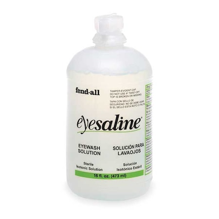 Sperian By Honeywell 32-000454-0000-H5 - Eyesaline Single Use Eyewash Bottle, One 16 oz Bottle, 3 Year Shelf Life
