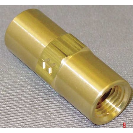 CHK BRS 415-4F4F-B - 1/4" FNPT Brass Piston Spring Check Valve