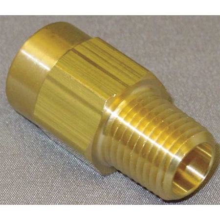 CHK BRS 410-4F4M-F - 1/4" FNPT x MNPT Brass Piston Spring Check Valve