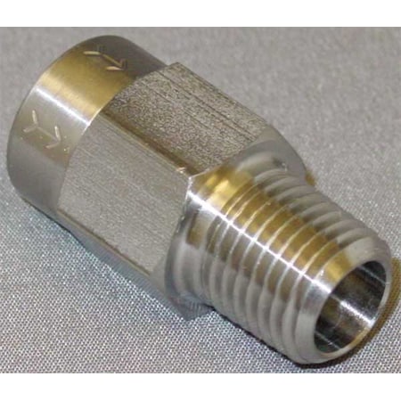 CHK SST 410-4F4M-F - 1/4" FNPT x MNPT Stainless Steel Piston Spring Check Valve