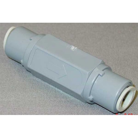 PVC CHK 426-4SMC4SMC-F - 1/4" Push Gray PVC Ball Cone Spring Check Valve