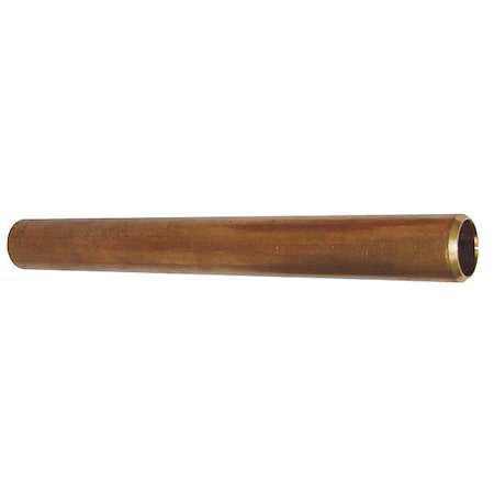 465-180 - 1" MNPT x 18" TBE Red Brass Pipe Sch 40