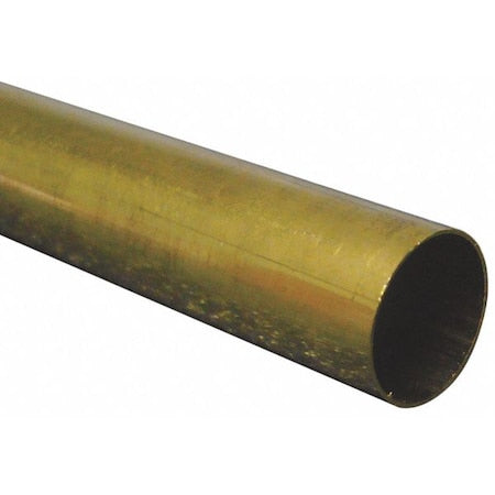 9123 - 260 Brass Round Tube, 5/8 in Outside Dia, 3 ft Length