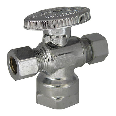 Kissler 88-9305 - Water Supply Stop,Brass,1/4-Turn,1/2"