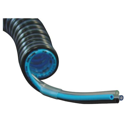 N/A 4MPS-12-10 - Poly Tubing,Spiral,OD 1/2 In,18 In