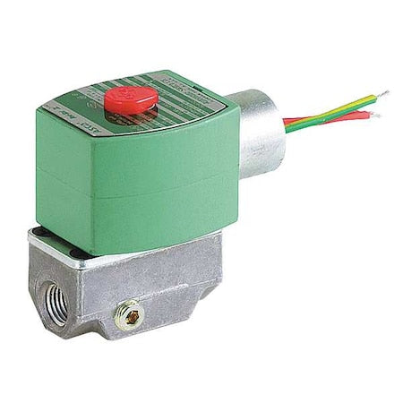 Asco SV311A02N6CF5 - Solenoid Valve, 2-Way, 2-Position, Normally Closed, 3/8 in Pipe Size, 120 V AC, Test Port, Aluminum