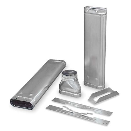 Ameri-Vent 40VK - Vent Kit, 4 in Oval, Venting For Gas Heaters, Vertical