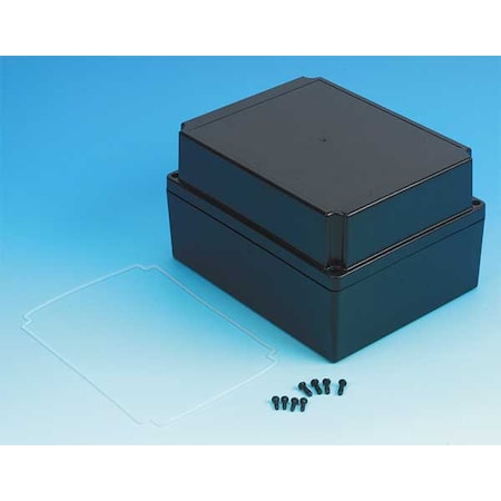Box Enclosures BEN-85PBK - Electrical Enclosures, 7.32 in H, 4.33 in D, 5-3/4 in W, 4, Polycarbonate
