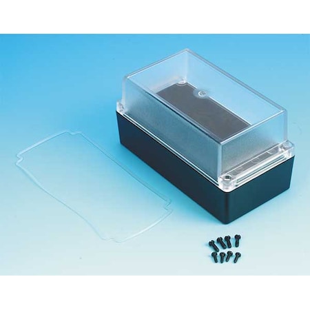 Box Enclosures BEN-60PCBK - Electrical Enclosures, 6-1/2 in H, 3.4 in D, 3.4 in W, 4, Polycarbonate