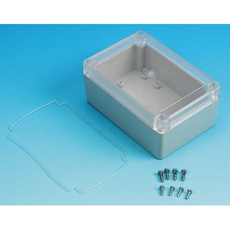 Box Enclosures BEN-30PC - Electrical Enclosures, 4.9 in H, 2.2 in D, 3.4 in W, 4, Polycarbonate