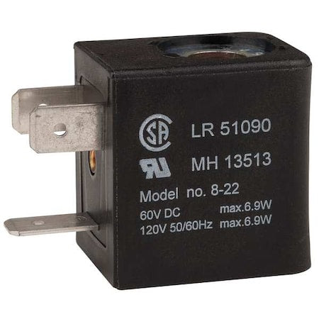 Aro 116218-33 - Solenoid Valve Coil, 120 V AC, 22 mm Valve Coil Size, DIN 43650 B