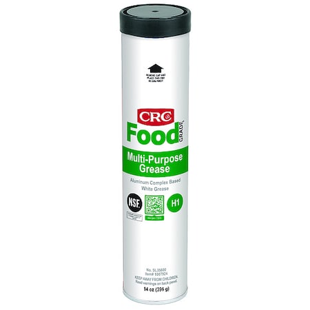 Crc SL35600 - Sta-Lube Multipurpose Food Grade Grease, 14 oz, Cartridge, H1 Food Grade, NLGI 2, H1 Food Grade