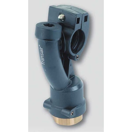 Transair 6663 25 22 - Threaded Drop Bracket, Polyamide, Black