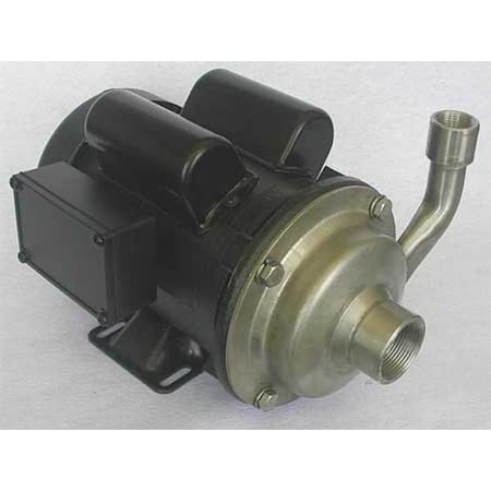 Dayton 4JMW7 - Cntrfug Pmp,304 SStl,1 P,3/4in,1/2hp,38gpm
