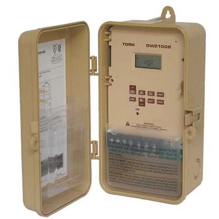 Nsi Tork DWZ100B - Electronic Timer,Astronomic,Gray,Plastic