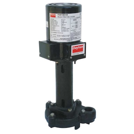 Dayton 4JPH3 - Pump, Coolant, 1/8 HP, 115/230 V, 2.15/1.08 Amp