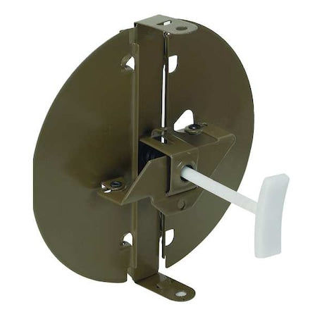 N/A 4JRL8 - Snap-On Round Butterfly Control Damper For 8 in Nominal Duct Dia, Steel/Plastic, 1200 fpm