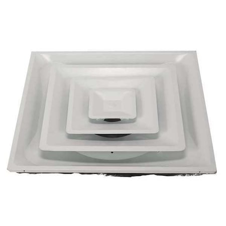 N/A 4JRL3 - 6 to 12 in Square 3 Cone Diffuser, White