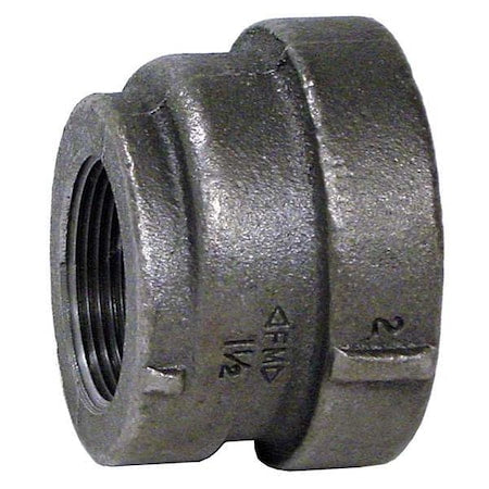 Anvil 0300150208 - Coupling Concentric Reducer Coupling, 1-1/2" x 3/4" Pipe, FNPT, Cast Iron, Class 125