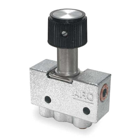 Aro 224-2-C - Manual Air Control Valve, Button, Black