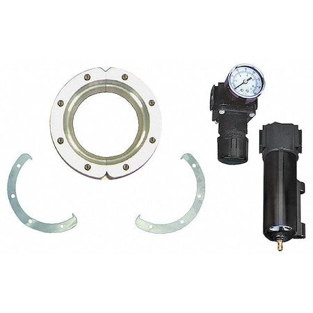 Exair 2450 - Air Wipe Kit,1/4 In NPT,0.5 In ID,Al