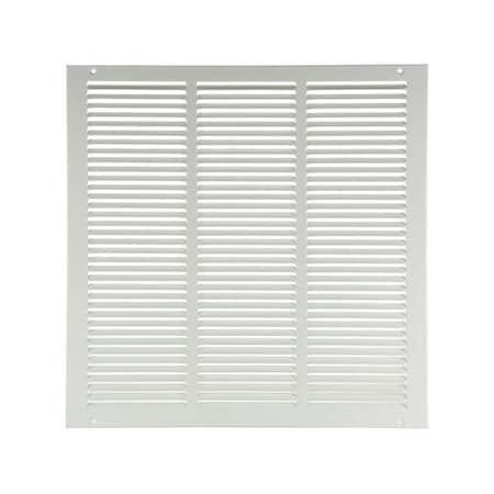 N/A 4MJN9 - Ceiling/Wall Return Air Grille, 16 in W x 16 in H Opening, 702cfm, White, Steel, 1 Way,Surface Mount