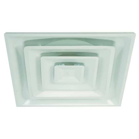 N/A 4MJV5 - 12 in Square 3 Cone Diffuser, White