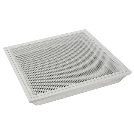 N/A 4MJV6 - Lay-In Ceiling Return Air Grille, 24 in W x 24 in H Opening, 1656 cfm, White, Steel, One-Way Airflow