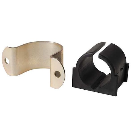 Zsi 021M026 - 2 Hole Cushion Clamp, 1 in Pipe Size, Omega Series, Electro-Galvanized Steel