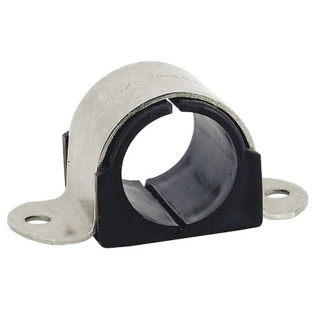 Zsi 106MS114 - 2 Hole Cushioned Clamp, Pipe S6 In, L10 21/64 In