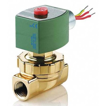 Asco 8220G401 - Solenoid Valve, 2-Way, 2-Position, Normally Closed, 3/8 in Pipe Size, 120 V AC, Diaphragm, Piston