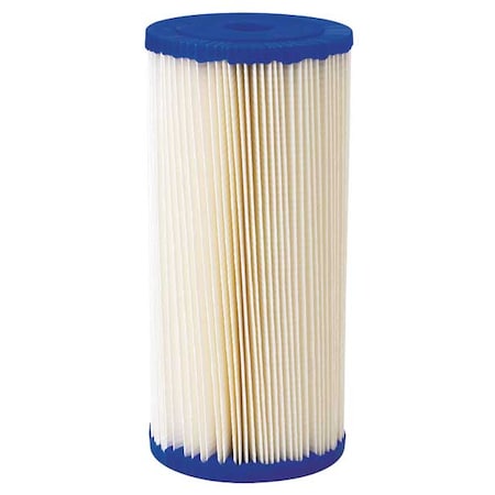Pentair Pentek 255491-75 - Pleated Filter Cartridge, 20 gpm, 20 Micron, 4-1/2" O.D., 9 3/4 in H