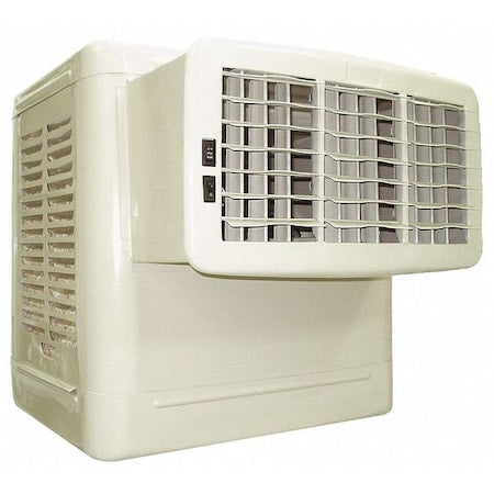 Dayton 4RNN7 - Window Evaporative Cooler, 3,800 cfm, 1,400 sq ft, 10.4 gal, 1/3 hp, Belt