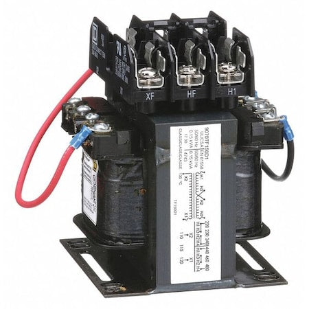 Square D 9070TF150D1 - Control Transformer, 150 VA, Not Rated, 120 V AC, 240/480 V AC
