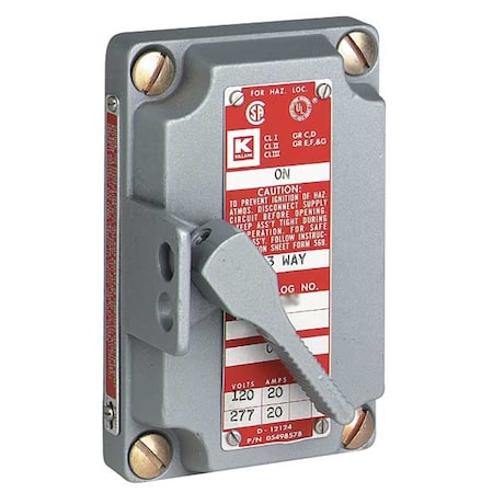 Hubbell Killark XSX-2 - Manual Motor Switch, 20 A, 2 P, 1 Phase, XSX Series