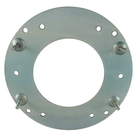 Dayton 4UEZ8 - Motor Mtg Plate,5 5/8 Dia,Steel,4 Studs